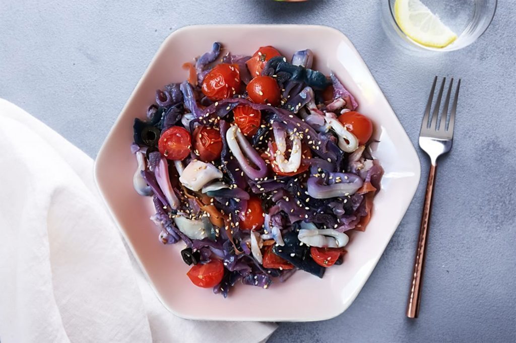 Idea per pranzo in smart working: insalata di calamari