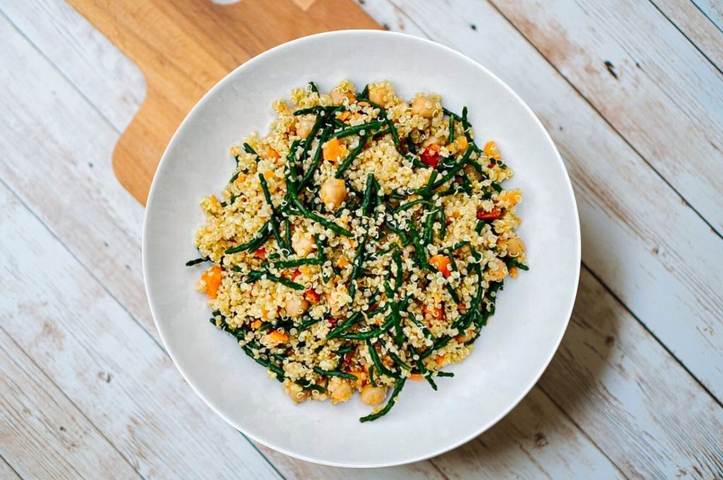 Quinoa con salicornia