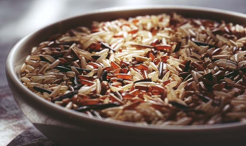 Riso rosso integrale per dieta sana