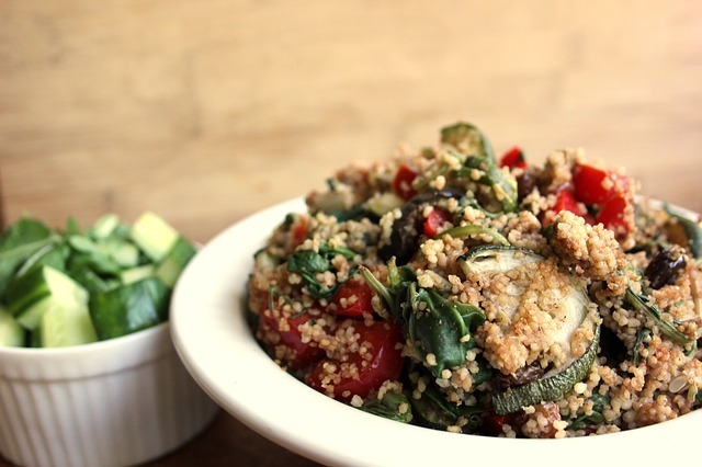 Piatto a base di cous cous