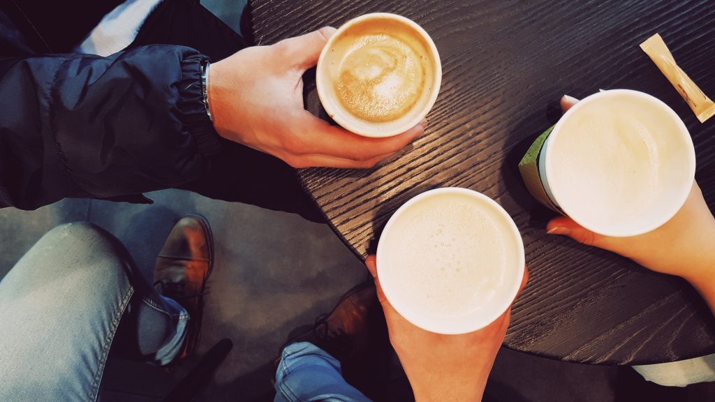 pausa caffè con i colleghi