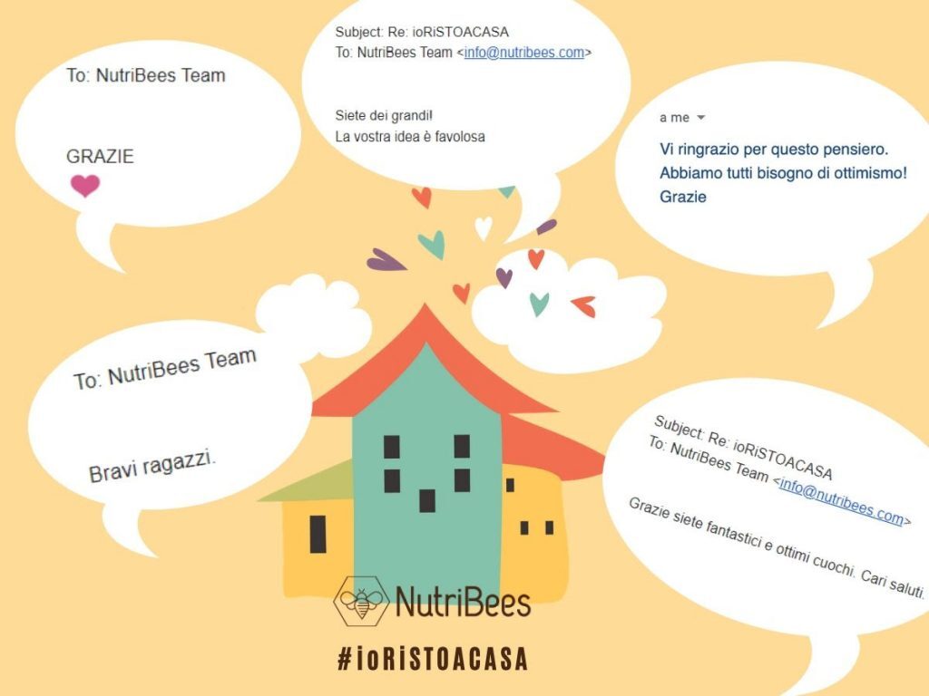 I commenti positivi per la campagna ristoacasa